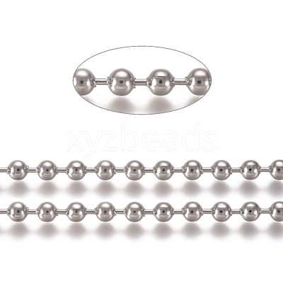 Tarnish Resistant 304 Stainless Steel Ball Chains CHS-E021-13G-P-1