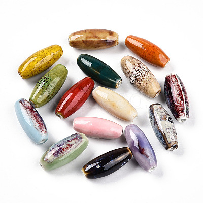 Handmade Porcelain Beads PORC-N008-07-1
