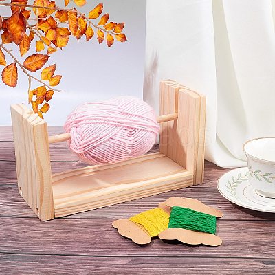 Wooden Weaving Loom Roller Frames DIY-WH0183-23-1