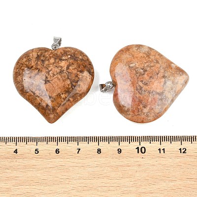 Natural Cherry Blossom Agate Pendants GG-K002-04M-1