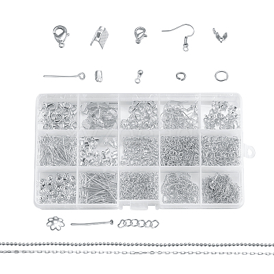Metal Jewelry Findings Kits FIND-YW0001-05S-1