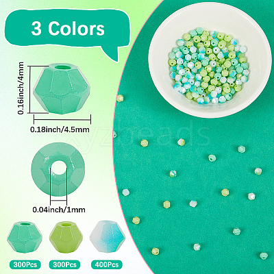 1000Pcs 3 Colors Baking Paint Glass Seed Beads SEED-SP0001-07B-1
