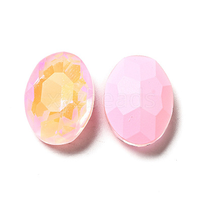 Mocha Fluorescent Style Glass Rhinestone Cabochons GGLA-M005-01B-223MK-1