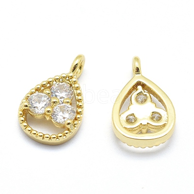 Brass Charms ZIRC-J040-34G-01-NR-1