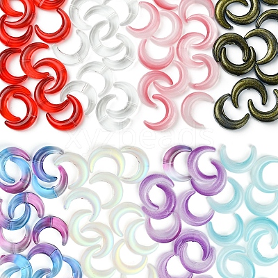 20Pcs Gradient Color Handmade Lampwork Beads LAMP-FS0001-18D-1