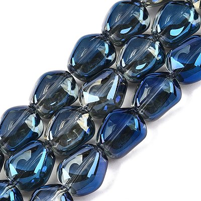 Electroplate Glass Beads Strands EGLA-T021-08J-1