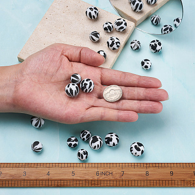 20Pcs 2 Colors Silicone Beads SIL-TA0001-07A-1