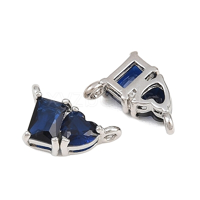 Brass Pave Cubic Zirconia Charms CU-CBA6A75-04P-08-1