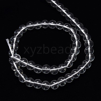 Crystal Glass Round Beads Strands EGLA-F037-8mm-B02-1