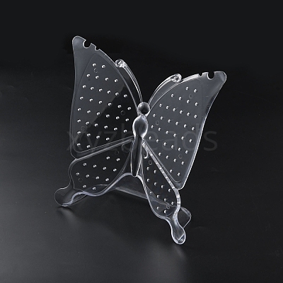 Transparent Acrylic Earring Display Stands EDIS-WH0016-042-1