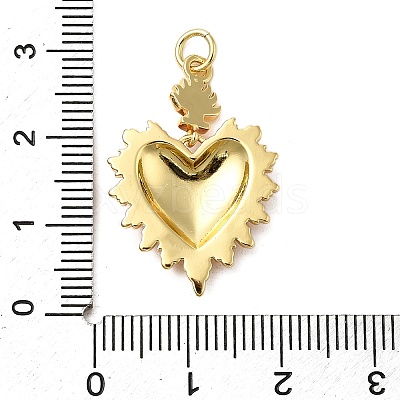 Brass Enamel Pendants KK-P303-03G-1