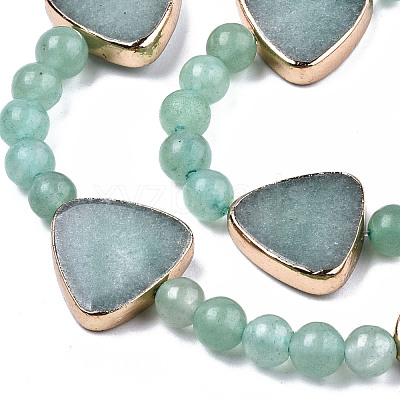 Natural Green Aventurine Beads Strands G-T131-62-1