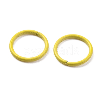 Spray Painted Iron Open Jump Rings X-IFIN-F149-B13-1