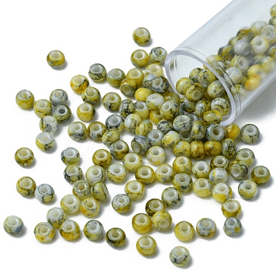6/0 Opaque Glass Seed Beads SEED-YW0002-13B-1