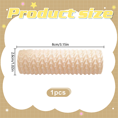Plastic Polymer Clay Texture Roller for Making Earrings DIY-WH0622-471A-1