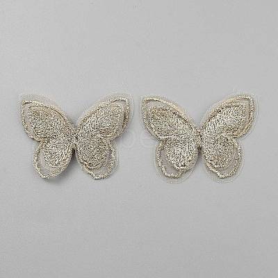 Polyester Iron on/Sew On Patches PATC-WH0022-01J-1