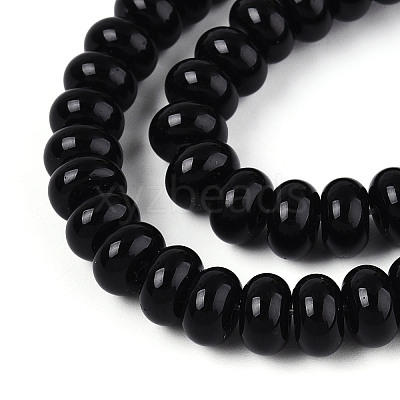 Opaque Spray Painted Glass Beads LS-GLAA-ZX008-8mm-18F-1