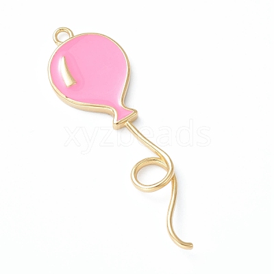 Brass Enamel Pendants KK-B030-14G-1