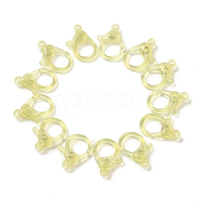 Transparent Plastic Lobster CLaw Clasps KY-H005-A01-1
