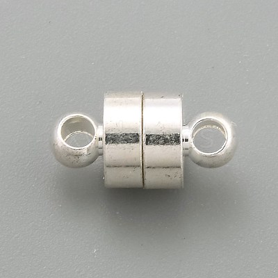 Brass Magnetic Clasps with Loops KK-O134-14S-1