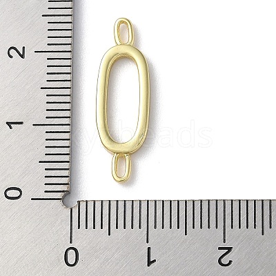 Rack Plating Brass Connector Charms KK-P245-07G-O-1