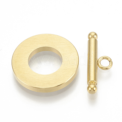 201 Stainless Steel Toggle Clasps STAS-T037-06A-G-1