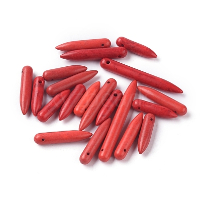 Synthetical Howlite Beads X-TURQ-G648-1