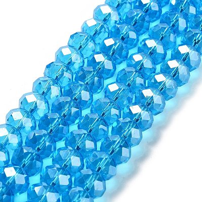Anti-Tarnish Glass Beads Strands GR12MMY-20L-1
