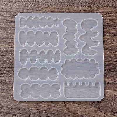 DIY Irregular Shape Cabochon Silicone Molds for Hair Clips DIY-L069-01A-1