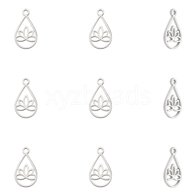 10Pcs 304 Stainless Steel Charms STAS-UN0061-10-1