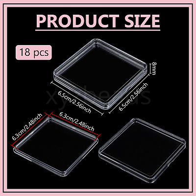 PMMA Square Plastic Box CON-WH0200-05B-1