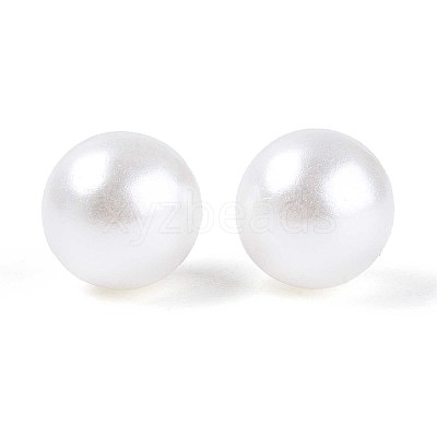 ABS Imitation Pearl Acrylic Beads OACR-S011-10mm-02-1