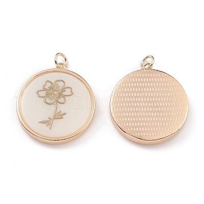 Natural Freshwater Shell Pendants BSHE-E028-07KCG-1