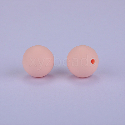 Round Silicone Focal Beads SI-JX0046A-59-1