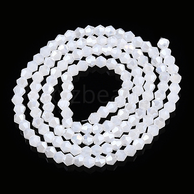 Imitation Jade Electroplate Glass Beads Strands EGLA-A039-J2mm-A06-1