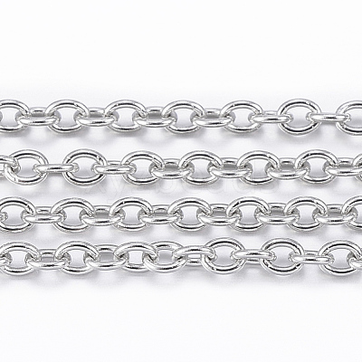 Tarnish Resistant 304 Stainless Steel Cable Chains CHS-H009-27P-1