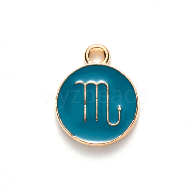 Alloy Enamel Pendants ENAM-S124-01B-05L-1
