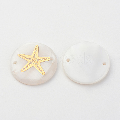 Freshwater Shell Links connectors X-SHEL-S247-13-1