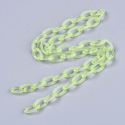 Handmade Transparent ABS Plastic Cable Chains X-KY-S166-001G-1