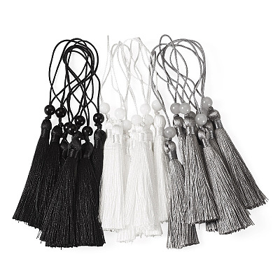 24Pcs 3 Colors Polyester Tassel Decorations OCOR-TADJ0007-01B-1