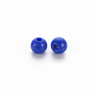 Opaque Acrylic Beads X-MACR-S370-C6mm-10-1