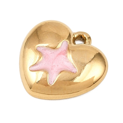 304 Stainless Steel Enamel Pendants STAS-P430-03A-G02-1