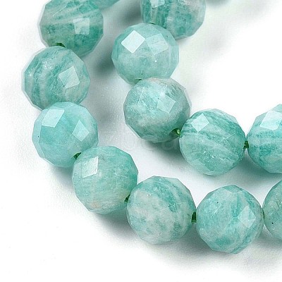 Natural Amazonite Beads Strands G-S345-6mm-25-1