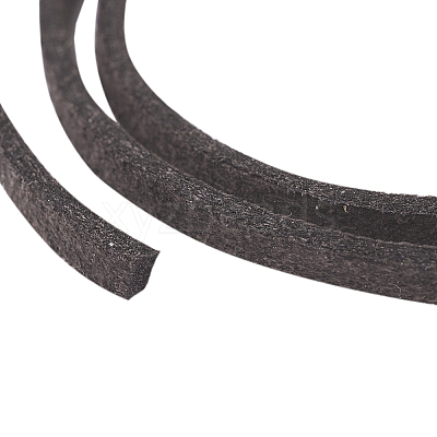 Coconut Brown Flat Faux Suede Cord X-LW-R003-07-1
