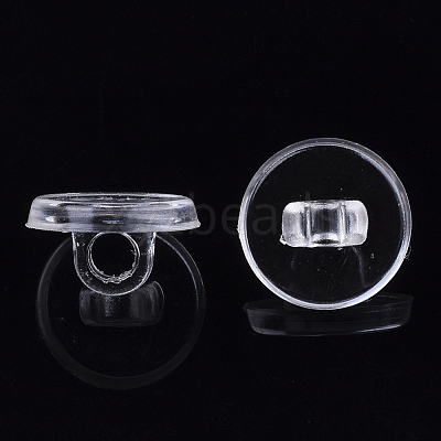 Transparent AS Plastic Charm Base Settings FIND-T064-011-1