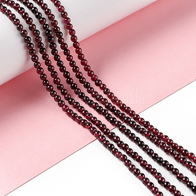 Natural Garnet Beads Strands X-G-F717-14-1