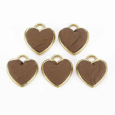 Light Gold Plated Alloy Pendants PALLOY-N154-31D-NR-1