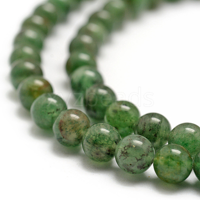 Natural Green Aventurine Beads Strands X-G-E380-02-8mm-1
