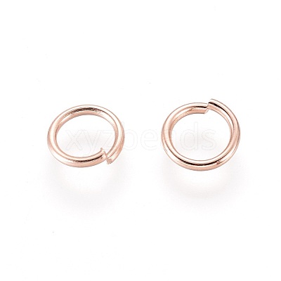 304 Stainless Steel Open Jump Rings X-STAS-O098-01RG-17-1