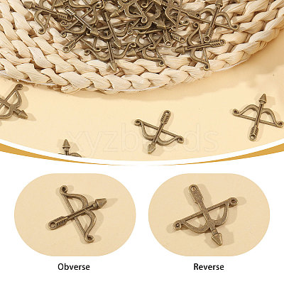 100Pcs Tibetan Style Alloy Pendants FIND-CA0010-59AB-1